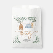 Greenery eucalyptus We kunnen snel wachten op Baby Bedankzakje (Voorkant)