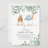 Greenery eucalyptus We kunnen snel wachten op Baby Kaart (Voorkant)