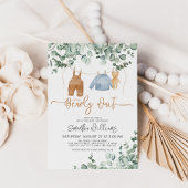 Greenery eucalyptus We kunnen snel wachten op Baby Kaart