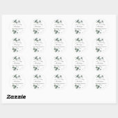 Greenery Eucalyptus Weddenschap Hartelijk dank Ronde Sticker (Vel)