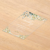 Greenery Eucalyptus Wedding Acryl Uitnodigingen (Laagn)