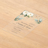 Greenery Eucalyptus Wedding Acryl Uitnodigingen (Laagn)