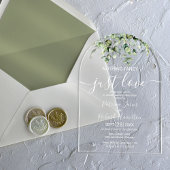 Greenery Eucalyptus Wedding Acryl Uitnodigingen