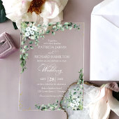 Greenery Eucalyptus Wedding Acryl Uitnodigingen