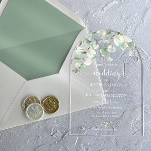 Greenery Eucalyptus Wedding Acryl Uitnodigingen