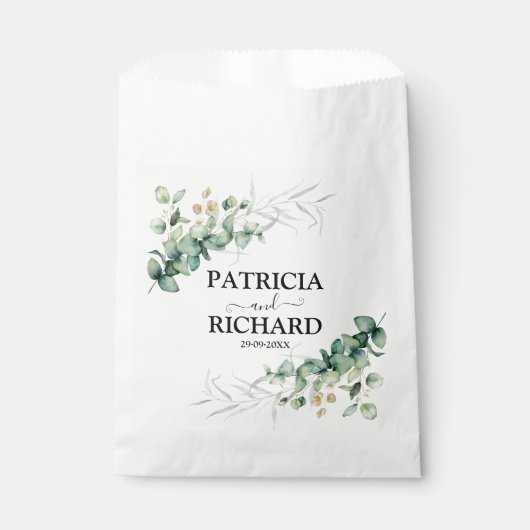 Greenery Eucalyptus Wedding Bedankzakje (Voorkant)