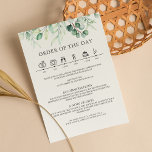 Greenery Eucalyptus Wedding Details Tijdlijn Informatiekaartje<br><div class="desc">Greenery Eucalyptus Wedding Details Kaart tijdlijn Enclosure. Monogram achteraan. Overeenkomende objecten zijn beschikbaar.</div>