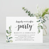 Greenery Eucalyptus, Wedding Elopement Party Kaart (Staand voorkant)