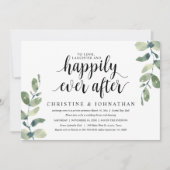 Greenery Eucalyptus, Wedding Elopement Party Kaart (Voorkant)