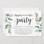 Greenery Eucalyptus, Wedding Elopement Party Kaart (Voorkant)