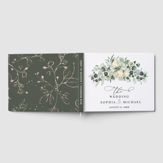 Greenery Eucalyptus Wedding Gastenboek (Volledig)