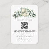 Greenery Eucalyptus Wedding Informatiekaartje (Voorkant)