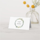 Greenery Eucalyptus Wedding Plaatskaartje (Achterkant)