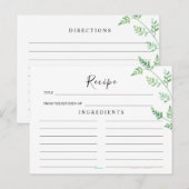 Greenery Eucalyptus Wedding Recipcard Briefkaart (Voorkant / Achterkant)