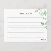 Greenery Eucalyptus Wedding Recipcard Briefkaart (Achterkant)