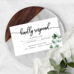 Greenery Eucalyptus Wedding RSVP Informatiekaartje<br><div class="desc">Greenery Eucalyptus Wedding RSVP Enclosure Kaart</div>