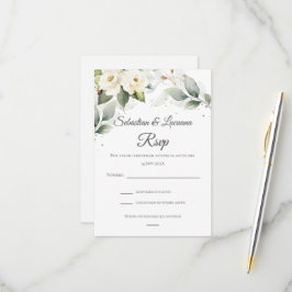 Greenery Eucalyptus Wedding RSVP kaart