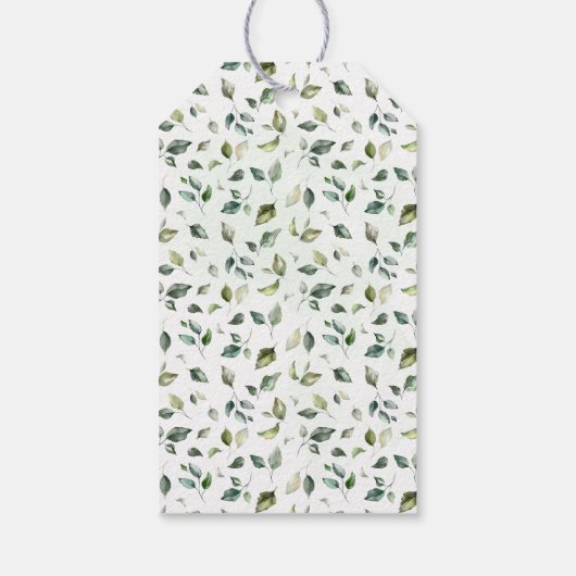 Greenery Eucalyptus Wedding Shower Cadeaulabel (Achterkant)