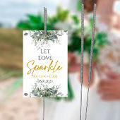 Greenery Eucalyptus Wedding Sparkler Label