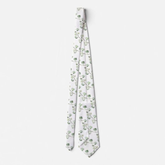 Greenery Eucalyptus Wedding Stropdas (Achterkant)
