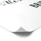 Greenery Eucalyptus Welcome Vrijgezellenfeest Sign Poster (Hoek)