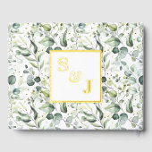 Greenery Eucalyptus Welkom Trouwen Folie Guestbook Gastenboek (Achterkant)