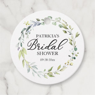 Greenery Eucalyptus Wreath Vrijgezellenfeest Bedankjes Labels