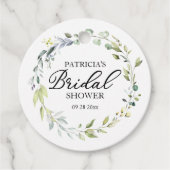 Greenery Eucalyptus Wreath Vrijgezellenfeest Bedankjes Labels (Voorkant)