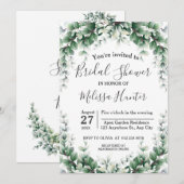 Greenery Eucalyptus Wreator Foliage Vrijgezellenfe Kaart (Voorkant / Achterkant)