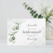 Greenery Eucalyptus zal je mijn briefkaart zijn (Staand voorkant)