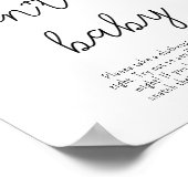 Greenery Eucalyptus - zeg geen baby Poster (Hoek)