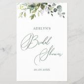 Greenery Eucalyptus zou ze een beetje een bridal s Flyer (Achterkant)