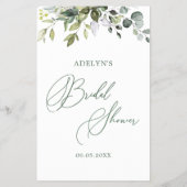 Greenery Eucalyptus zou ze een beetje een bridal s Flyer (Achterkant)