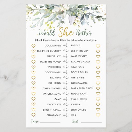 Greenery Eucalyptus zou ze een beetje een bridal s Flyer (Voorkant)