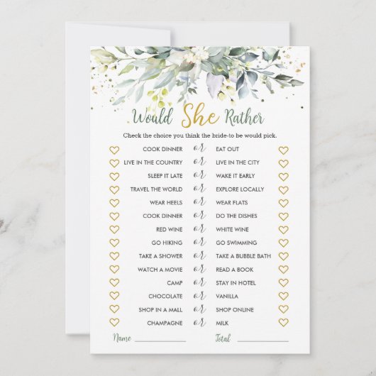 Greenery Eucalyptus zou ze een beetje een bridal s Kaart (Voorkant)