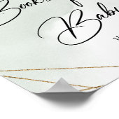 Greenery eucalyptus zuigt gouden boeken voor Baby Poster (Hoek)