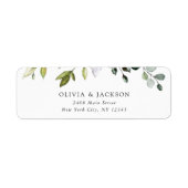 Greenery, Eucalyptusbladeren, botanische bruiloft Etiket (Voorkant)