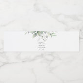 Greenery, Eucalyptusbladeren, botanische bruiloft Waterfles Etiket (Enkel label)