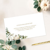 Greenery Fall Wedding aangepaste behuizing Kaart