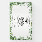 Greenery Family Reunion Tree backdrop banner (Verticaal)
