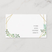 Greenery Feminine Visitekaartje (Achterkant)