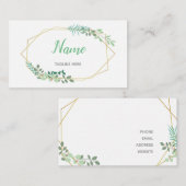 Greenery Feminine Visitekaartje (Voorkant / Achterkant)