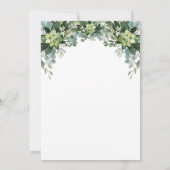 Greenery First Communion Invitation Kaart (Achterkant)