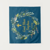 Greenery First Community Backdrop Decorations Navy Wandkleed (Voorkant)