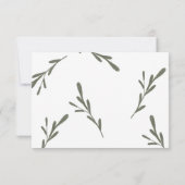 Greenery First Communy Girl Boy Bedankkaart (Achterkant)