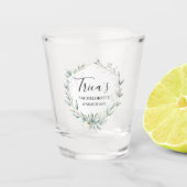 Greenery Floral Bachelorette Party Shot Glass Shot Glas (Voorkant)