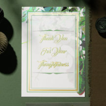 Greenery & Floral Botanical Wedding Hartelijk dank