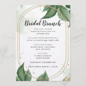 Greenery Floral Bridal Brunch Menu (Voorkant)