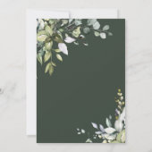 Greenery Floral Bridal Shower Kaart (Achterkant)