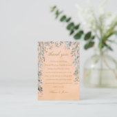 Greenery Floral Cascade Rustic Wedding Dank je Plaatskaartje (Staand voorkant)